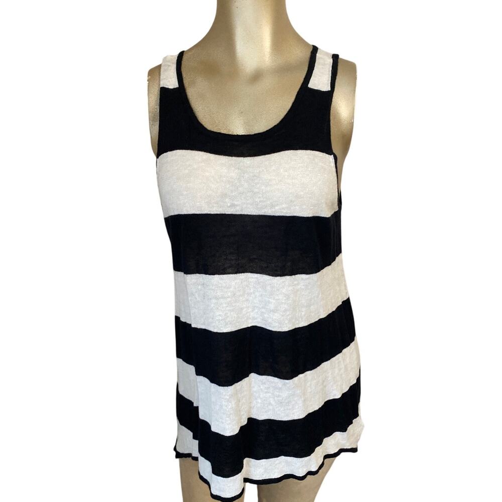 Michael Michael Kors Striped Sweater Tank Top Nautical Lightweight Classic